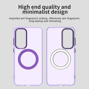 For Samsung Galaxy S25+ 5G Candy Magsafe PC Hybrid TPU Phone Case(Purple)
