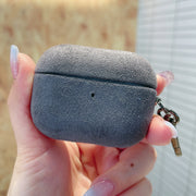 For AirPods Pro Turn Fur Bluetooth Earphone PC Protective Case(Grey)