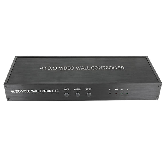 NK-BT88 4K 3x3 HDMI Video Wall Controller Multi-screen Splicing Processor with Remote Controller, Plug:US Plug