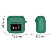 For JBL Tour Pro 3 Silicone Wireless Earphone Protective Case(Black)