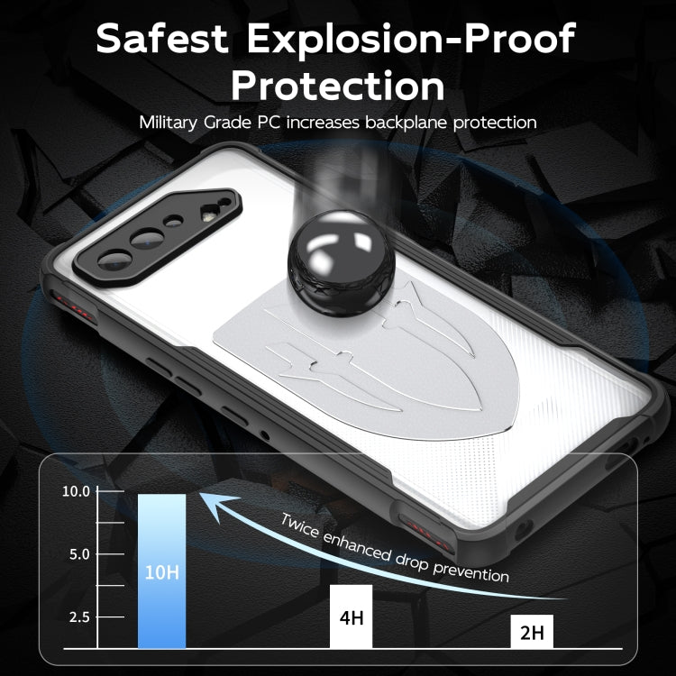 For ASUS ROG Phone 5 Cooling 3 in 1 Phone Case(Silver)