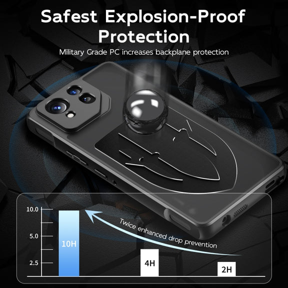 For ASUS ROG Phone 8 / 8 Pro Cooling 3 in 1 Phone Case(Black)