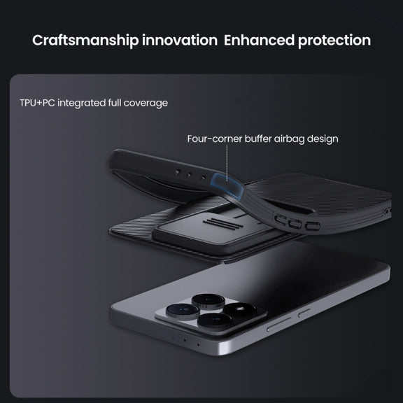 For Xiaomi 14T NILLKIN CamShield Pro PC Phone Case(Black)