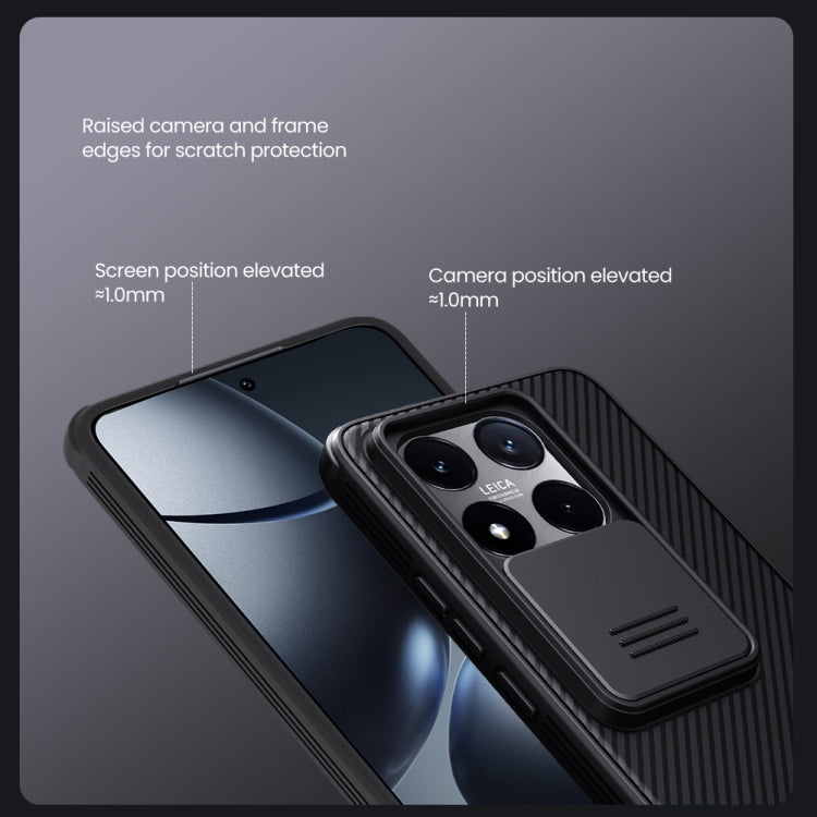 For Xiaomi 14T NILLKIN CamShield Pro PC Phone Case(Black)