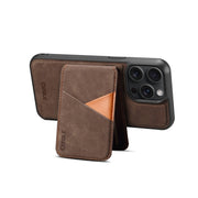 For iPhone 16 Plus ESEBLE E2 Retro Texture Card Slots MagSafe RFID Leather Case(Coffee)