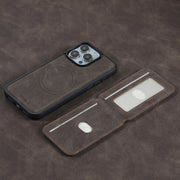 For iPhone 16 Plus ESEBLE E2 Retro Texture Card Slots MagSafe RFID Leather Case(Coffee)