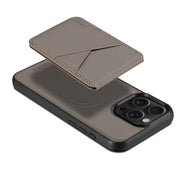 For iPhone 16 Plus ESEBLE E3 Plain Texture Card Slots MagSafe RFID Leather Case(Grey)