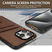 For iPhone 16 Pro Max AZNS K1 Series Card Slot Business Phone Case(Black)