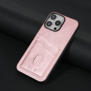 For iPhone 16 Pro Max AZNS K1 Series Card Slot Business Phone Case(Pink)