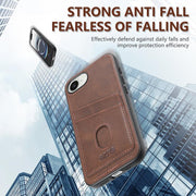 For iPhone 16e AZNS K1 Series Card Slot Business Phone Case(Yellow)