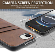 For iPhone 16e AZNS K1 Series Card Slot Business Phone Case(Yellow)