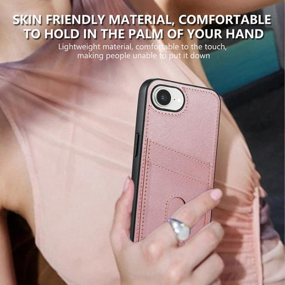 For iPhone 16e AZNS K1 Series Card Slot Business Phone Case(Yellow)