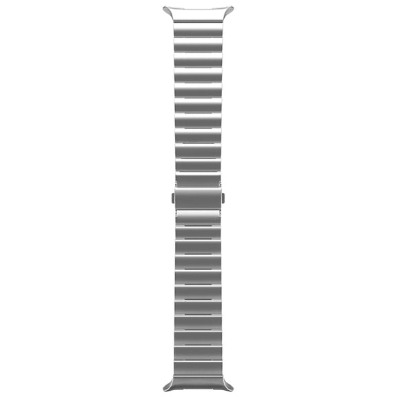 For Samsung Galaxy Watch Ultra 47mm One Bead Flat Buckle Pure Titanium Watch Band(Silver)