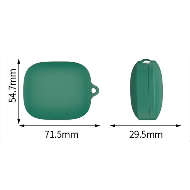 For Redmi Buds 6 Bluetooth Earphone Silicone Protective Case(Dark Green)