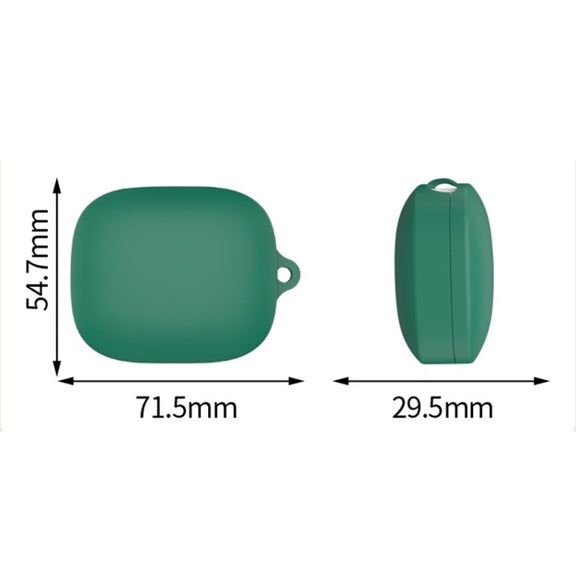 For Redmi Buds 6 Bluetooth Earphone Silicone Protective Case(Dark Green)