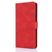 For Samsung Galaxy S25 5G Fantasy Skin-feel Calfskin Texture Leather Phone Case(Red)