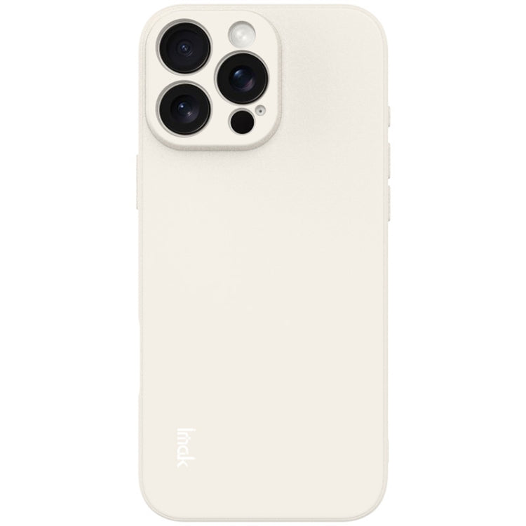 For iPhone 16 Pro imak UC-4 Series Straight Edge TPU Phone Case(White)