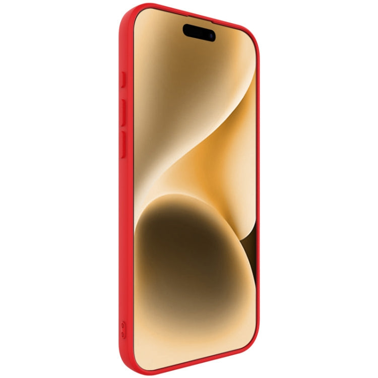 For iPhone 16 Pro imak UC-4 Series Straight Edge TPU Phone Case(Red)