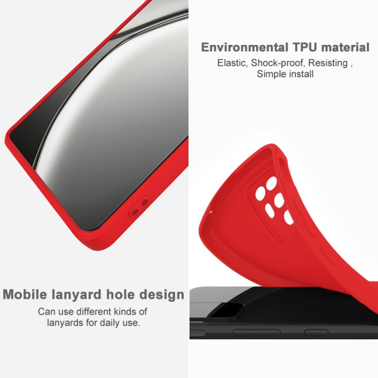 For iPhone 16 Pro imak UC-4 Series Straight Edge TPU Phone Case(Red)