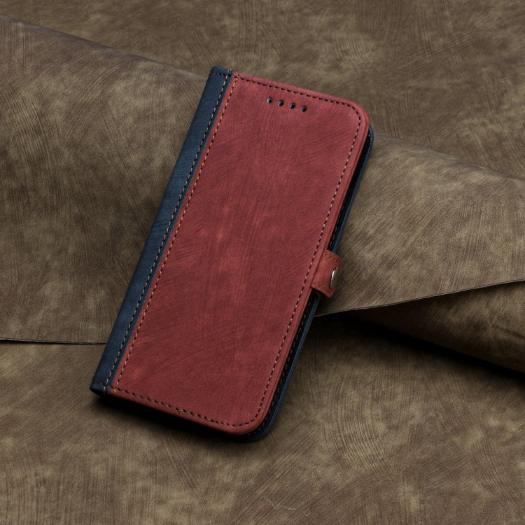 For Samsung Galaxy S25+ 5G Side Buckle Double Fold Hand Strap Leather Phone Case(Red)