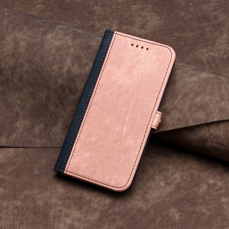 For Samsung Galaxy S25+ 5G Side Buckle Double Fold Hand Strap Leather Phone Case(Pink)