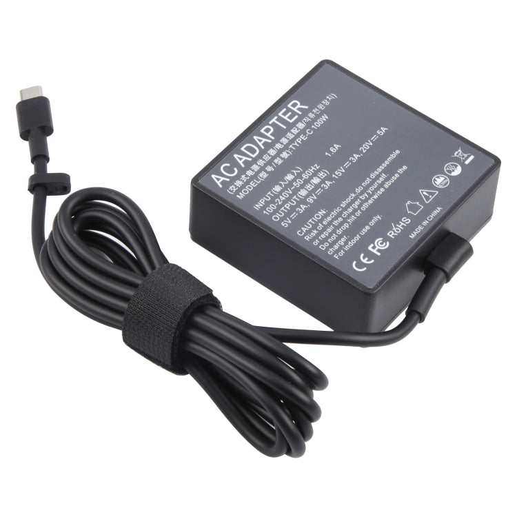 100W 20V 5A USB Type-C Plug Laptop Notebook Power Adapter For ASUS, Plug:UK Plug