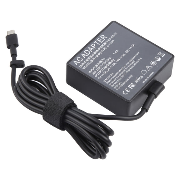 100W 20V 5A USB Type-C Plug Laptop Notebook Power Adapter For ASUS, Plug:UK Plug