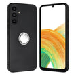 For Samsung Galaxy S25 5G Matte Ring Holder TPU Phone Case(Silver) - Galaxy S25 5G Cases by PMC Jewellery | Online Shopping South Africa | PMC Jewellery | Buy Now Pay Later Mobicred