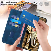 For Samsung Galaxy S25+ 5G YX0060 Elephant Head Embossed Phone Leather Case with Lanyard(Royal Blue)