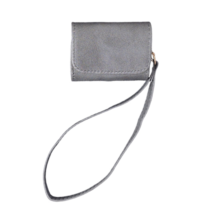 For AirPods 3 Cowhide Texture PU Headset Shockproof Case(Grey)