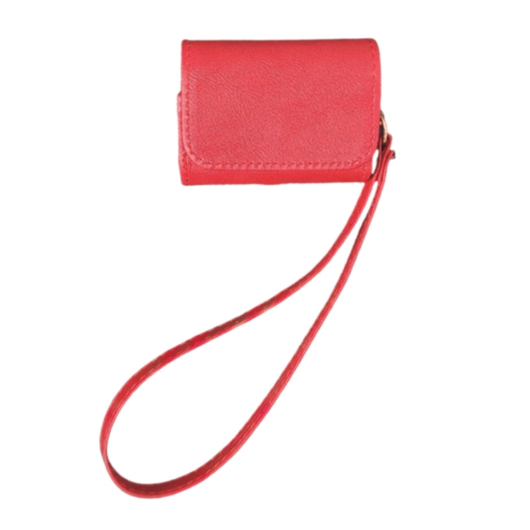 For AirPods 3 Cowhide Texture PU Headset Shockproof Case(Red)