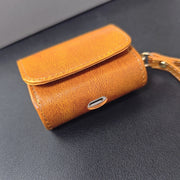 For AirPods 3 Cowhide Texture PU Headset Shockproof Case(Brown)
