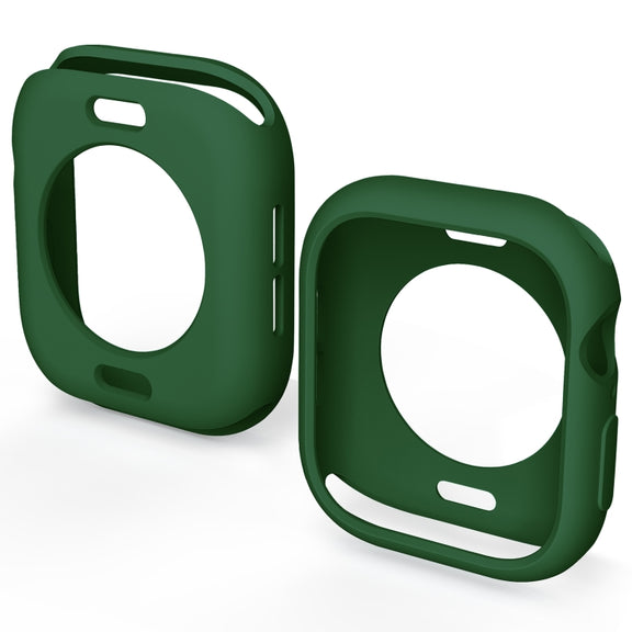For Apple Watch Series 10 46mm Candy TPU Half Coverage Watch Case(Original Green)