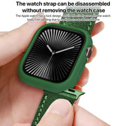 For Apple Watch Series 10 46mm Candy TPU Half Coverage Watch Case(Original Green)