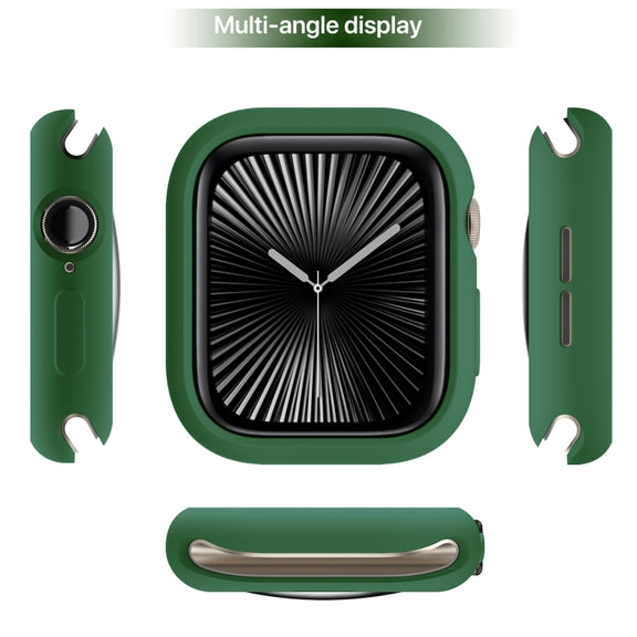 For Apple Watch Series 10 42mm Candy TPU Half Coverage Watch Case(Original Green)