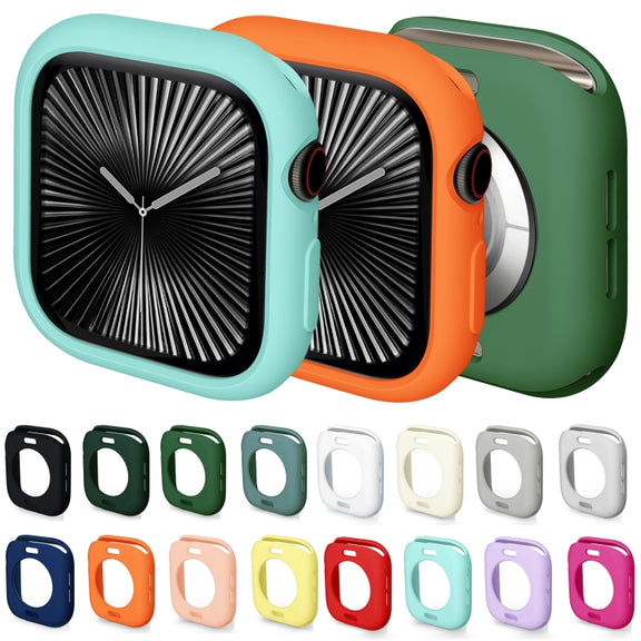 For Apple Watch Series 10 42mm Candy TPU Half Coverage Watch Case(Original Green)