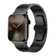 For Apple Watch 46mm / 49mm / 45mm / 44mm Side Release Stainless Steel Watch Band(Black) - free shipping - PMC TechLife - Order now!