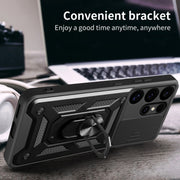 For Samsung Galaxy S25 Ultra 5G Sliding Camera Cover Design TPU+PC Phone Case(Green)