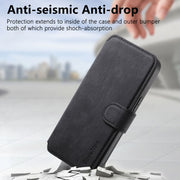 For iPhone 16 Pro Max CaseNeo MagSafe RFID Anti-theft Retro Leather Phone Case(Black)