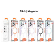 For iPhone 16 Pro Mutural Blink Series Glitter Edge MagSafe Magnetic Phone Case(White)