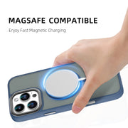 For iPhone 16 Pro Max Mutural Skin Feel Series Frosted MagSafe Magnetic Phone Case(Grey)