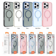 For iPhone 16 Mutural Skin Feel Series Frosted MagSafe Magnetic Phone Case(Blue)