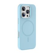 For iPhone 16 Pro Mutural Karen Series Liquid Silicone MagSafe Magnetic Phone Case(Sky Blue)