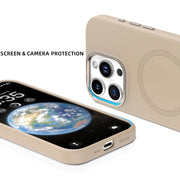 For iPhone 16 Pro Max Mutural Karen Series Liquid Silicone MagSafe Magnetic Phone Case(Grey)