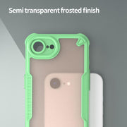 For iPhone 16e Armor Glaze PC Hybrid TPU Phone Case(Green)