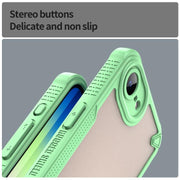 For iPhone 16e Armor Glaze PC Hybrid TPU Phone Case(Green)