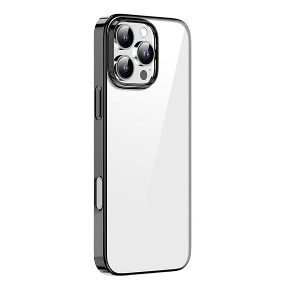 For iPhone 16 Pro Max Mutural Jiantou Series Electroplating Hybrid PC Phone Case(Black)