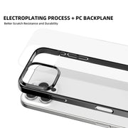 For iPhone 16 Mutural Jiantou Series Electroplating Hybrid PC Phone Case(Grey)