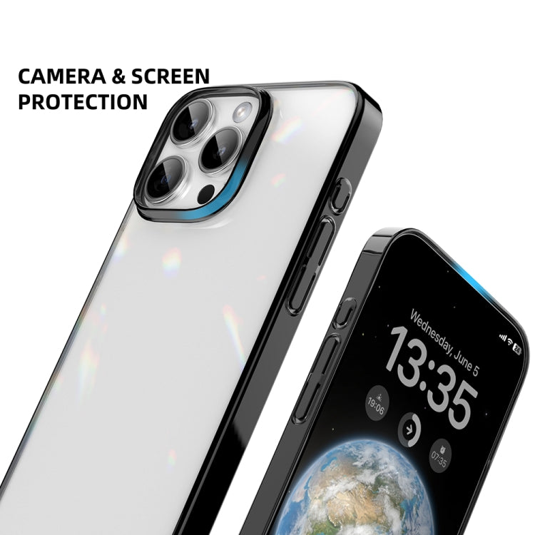 For iPhone 16 Pro Max Mutural Jiantou Series Electroplating Hybrid PC Phone Case(Silver)