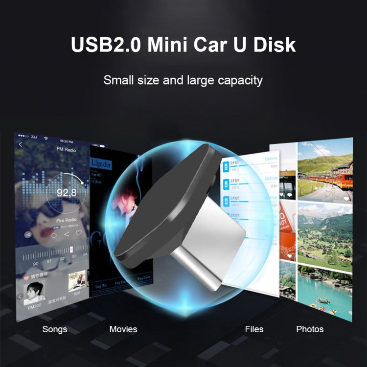 Car USB-C / Type-C Interface Mini Metal U Disk, Capacity:64GB
